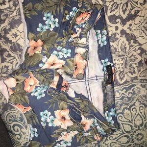 flowered shorts